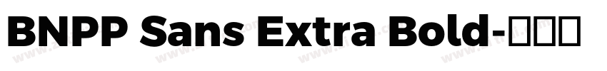 BNPP Sans Extra Bold字体转换